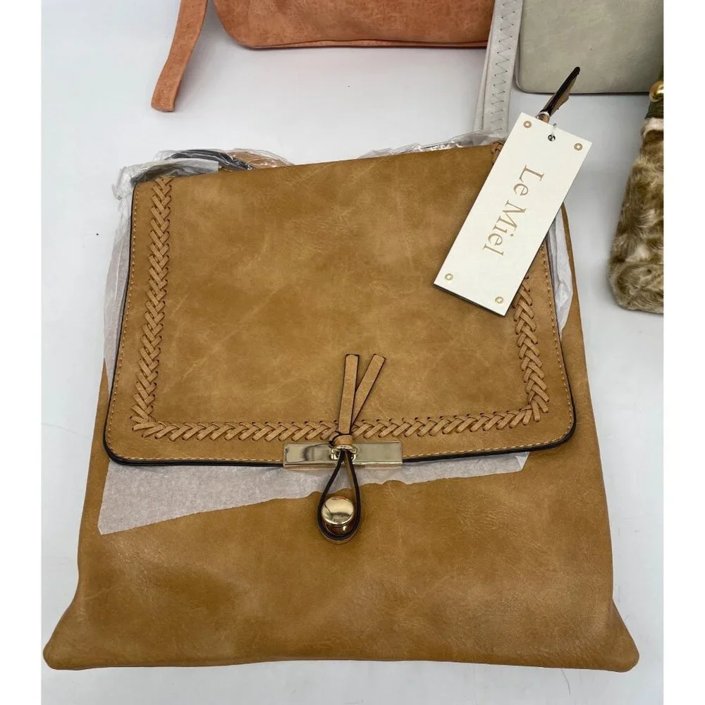 Handbag Collection Multiple Styles & Colors Clutch Cross Body Neutral Colors Veg - Picture 2 of 14